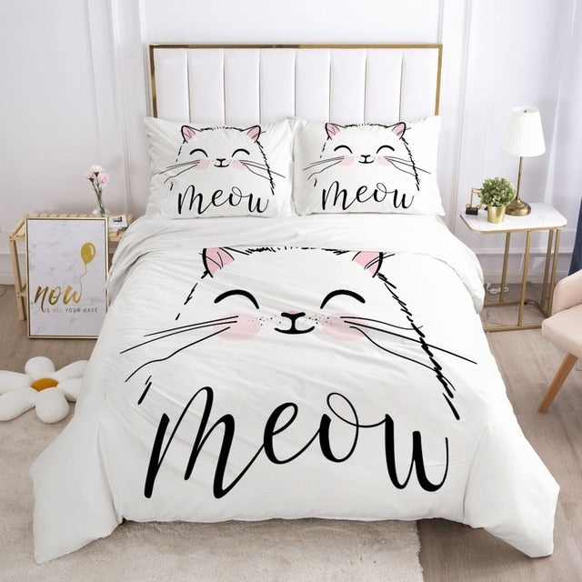 Girls Princess Cartoon Bedding Set