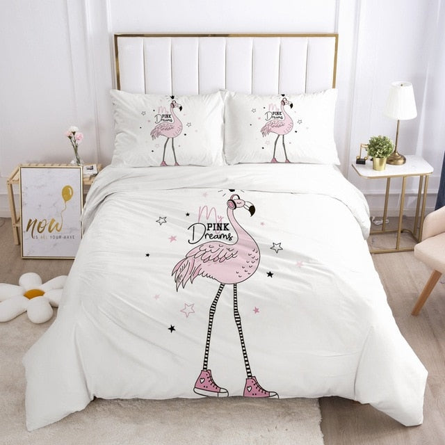 Girls Princess Cartoon Bedding Set