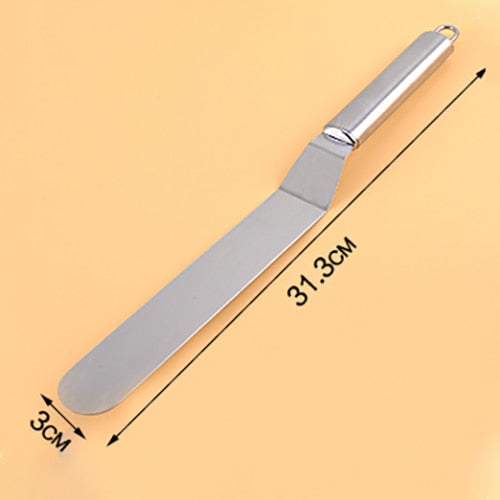 Stainless Steel DIY Cake Handle Cream Spatula
