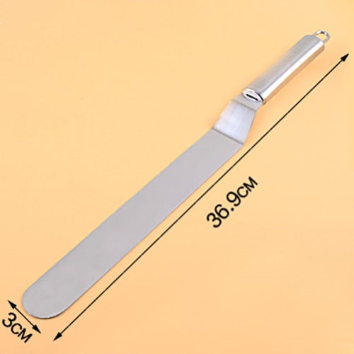 Stainless Steel DIY Cake Handle Cream Spatula