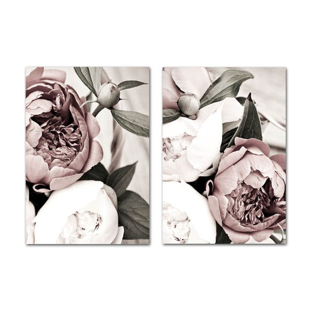 Nordic Botanical Print Canvas Painting Wall Art Decoration