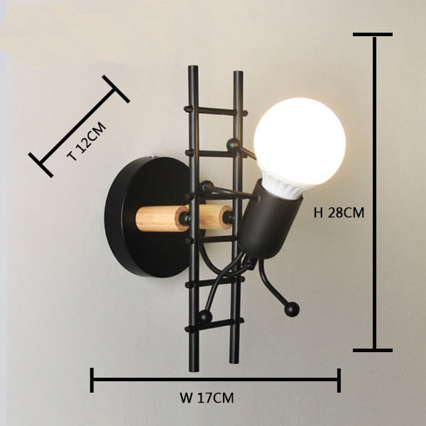LED Wall Light Art Villain Stairs