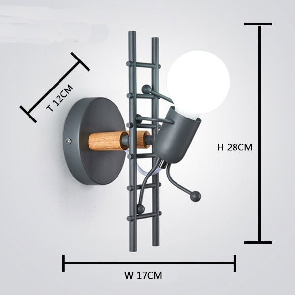 LED Wall Light Art Villain Stairs