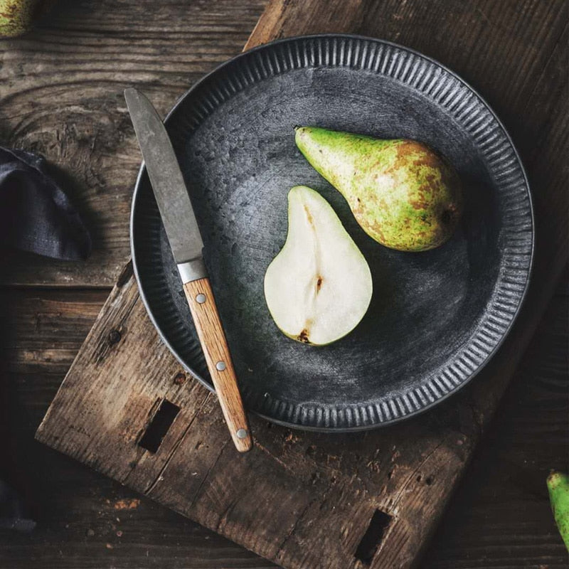 Retro Disc Iron Craft Storage Serving Tray