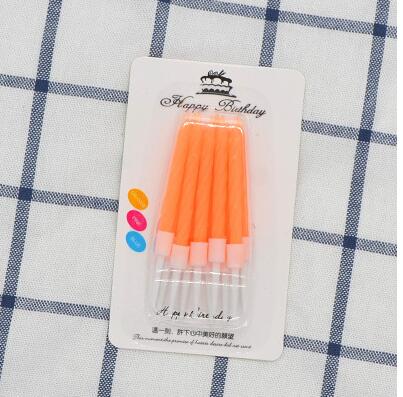 Thread color birthday candles with stand cake candle