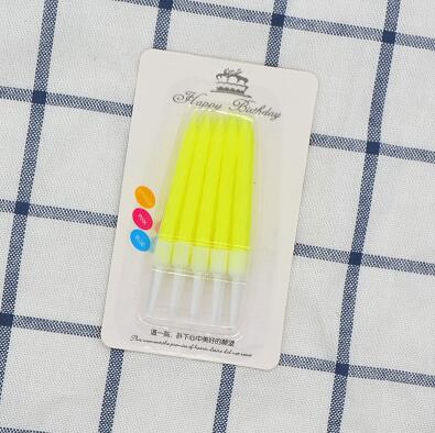 Thread color birthday candles with stand cake candle