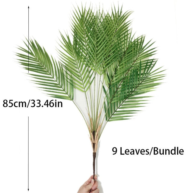 Artificial Palm Leaf Plants Green Summer Decoration