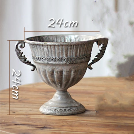 Golden Silver European Flower Pot Goblet Classical