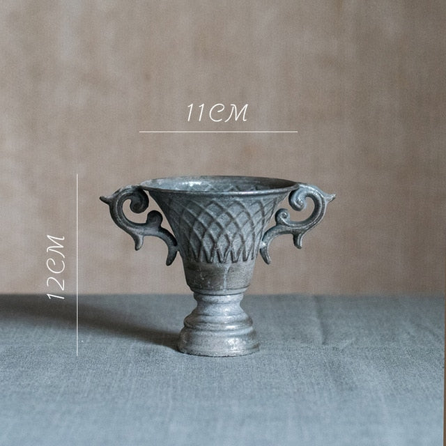 Golden Silver European Flower Pot Goblet Classical