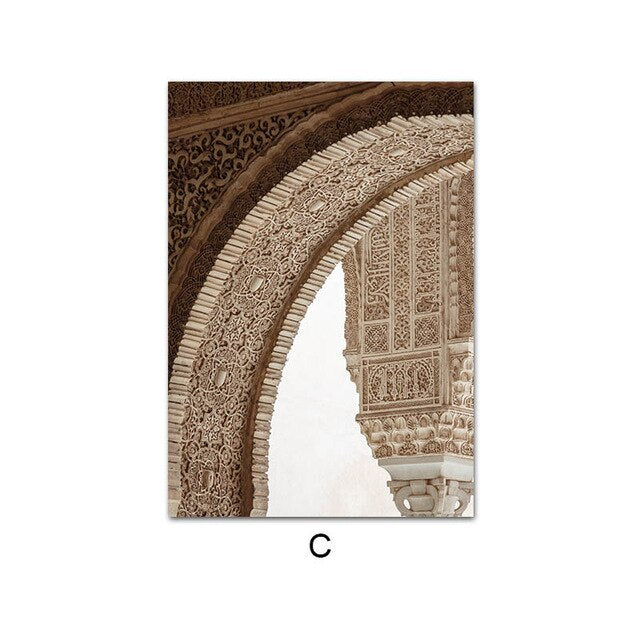 Islamic Architecture Poster Wall Art Canvas