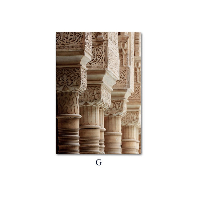 Islamic Architecture Poster Wall Art Canvas