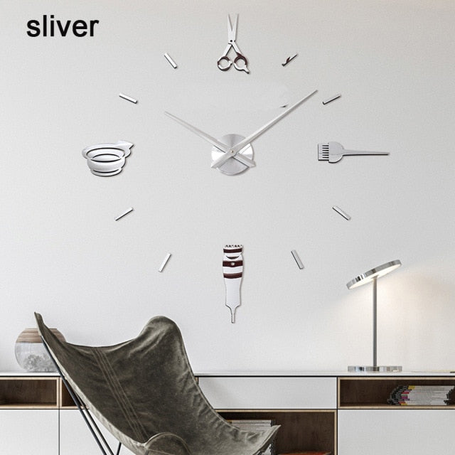 3d Luminous Real Big Wall Clock Sticker