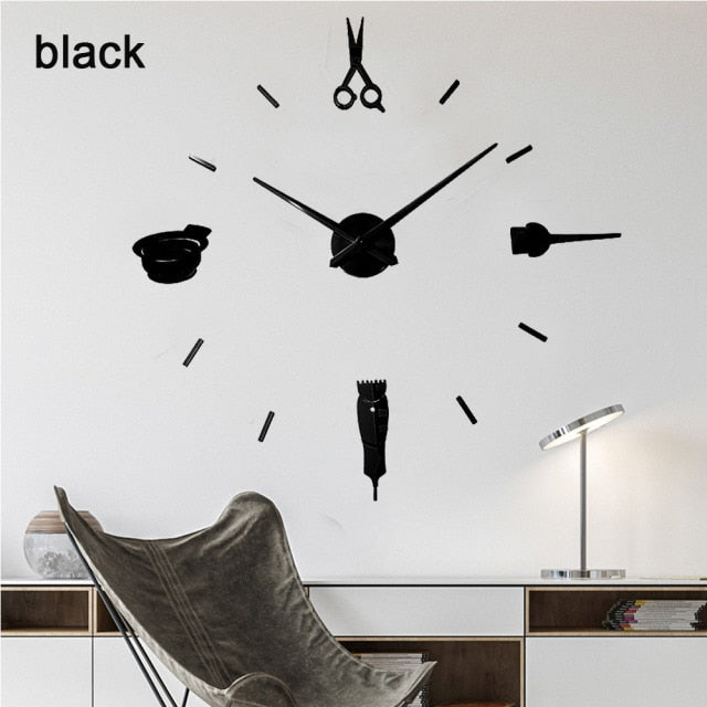 3d Luminous Real Big Wall Clock Sticker