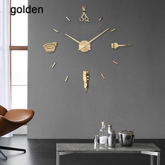 3d Luminous Real Big Wall Clock Sticker