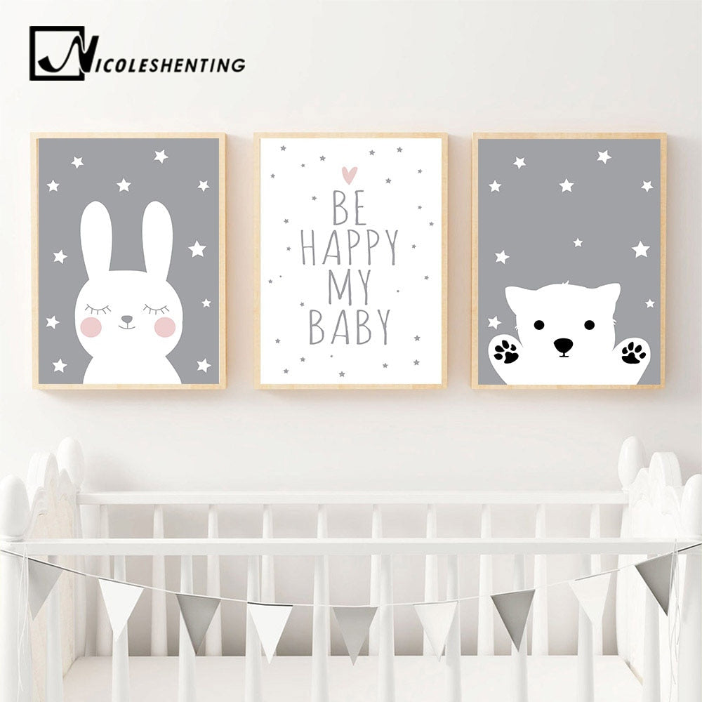 Baby Nursery Wall Art Decoration Children Bedroom