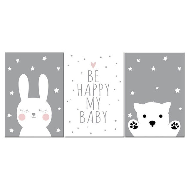 Baby Nursery Wall Art Decoration Children Bedroom