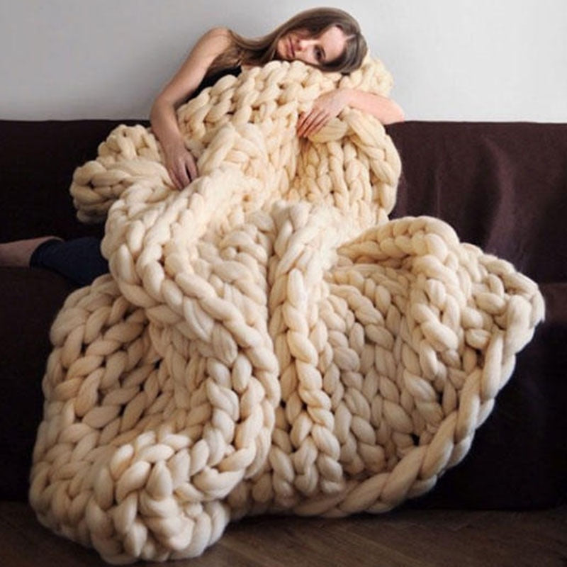 Knitted Plaids Throw Blankets Bed Sofa Covers