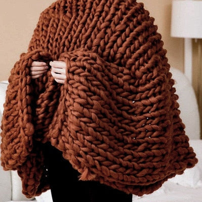 Knitted Plaids Throw Blankets Bed Sofa Covers
