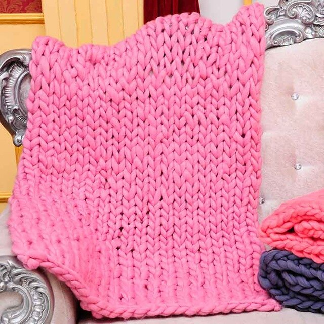 Knitted Plaids Throw Blankets Bed Sofa Covers