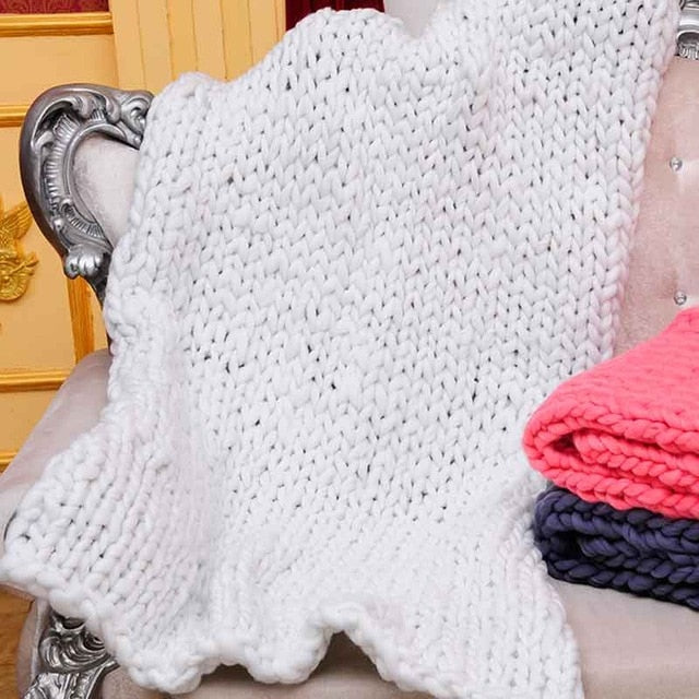 Knitted Plaids Throw Blankets Bed Sofa Covers