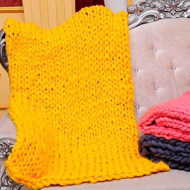 Knitted Plaids Throw Blankets Bed Sofa Covers