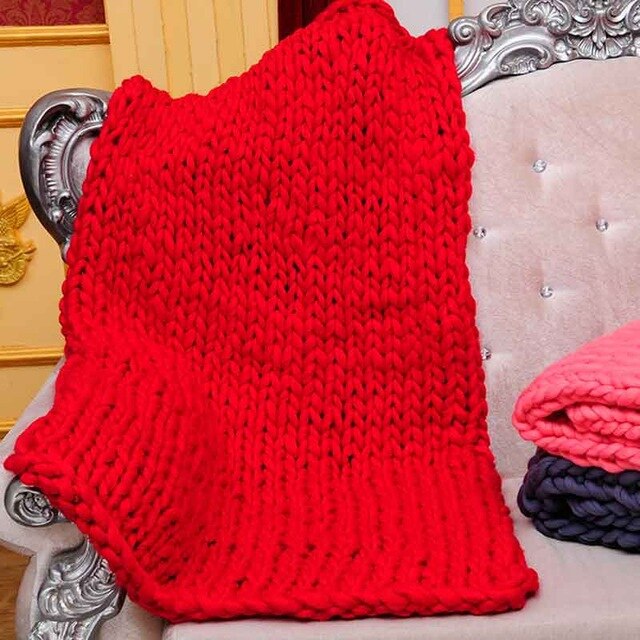 Knitted Plaids Throw Blankets Bed Sofa Covers