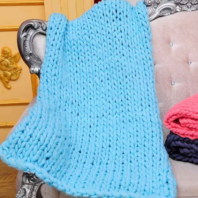 Knitted Plaids Throw Blankets Bed Sofa Covers