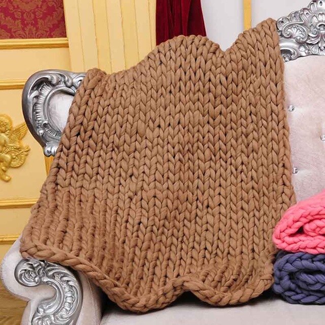Knitted Plaids Throw Blankets Bed Sofa Covers