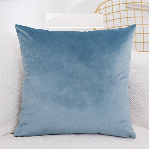 Solid Velvet Pillow Cushion Cover