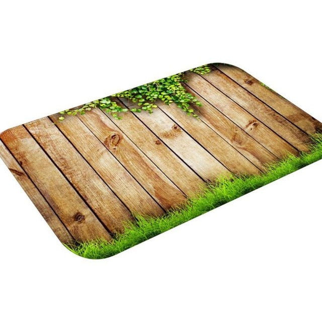 Modern Printed Flannel Area Rug