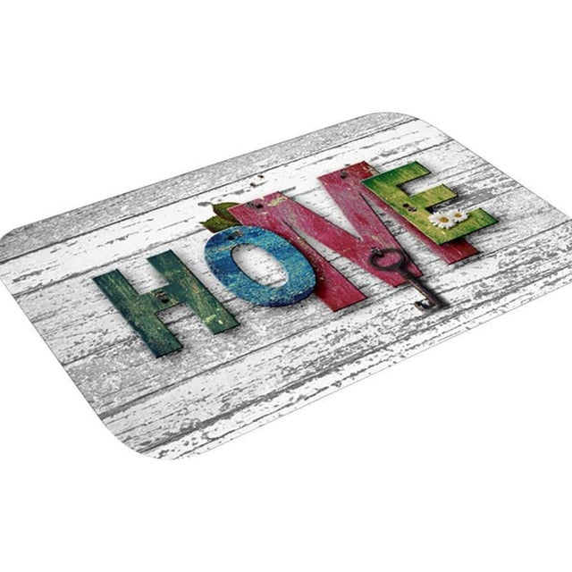 Modern Printed Flannel Area Rug