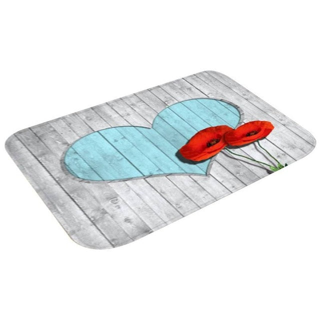 Modern Printed Flannel Area Rug