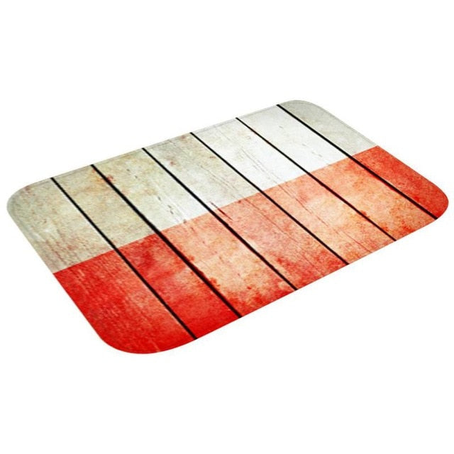 Modern Printed Flannel Area Rug