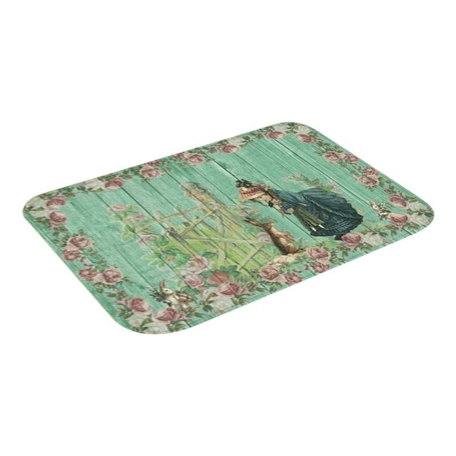 Modern Printed Flannel Area Rug