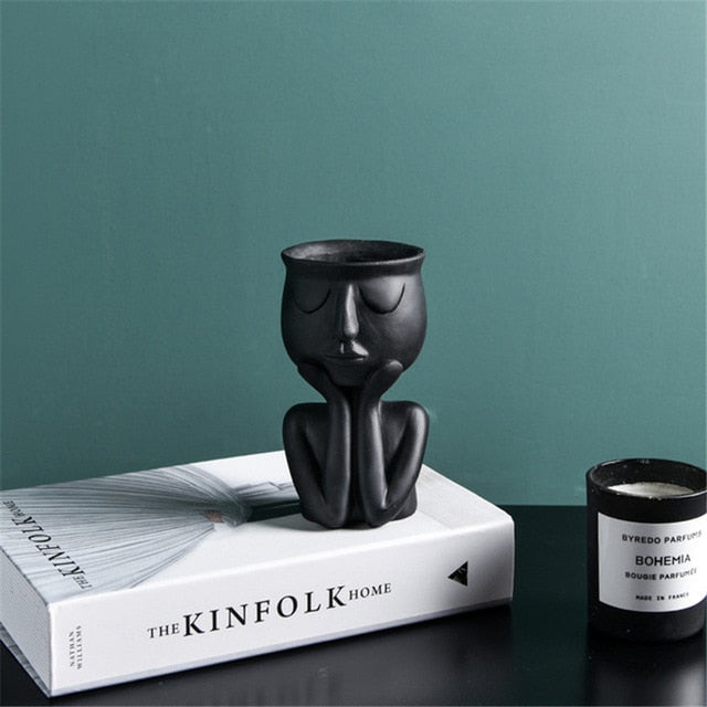 Creative Art Portrait Sculpture Vase