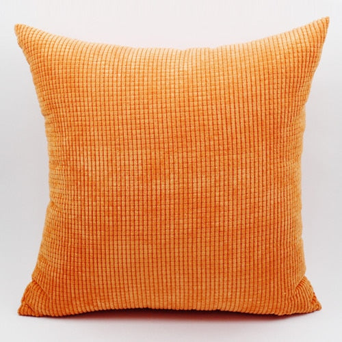 Corduroy fabric cushion cover