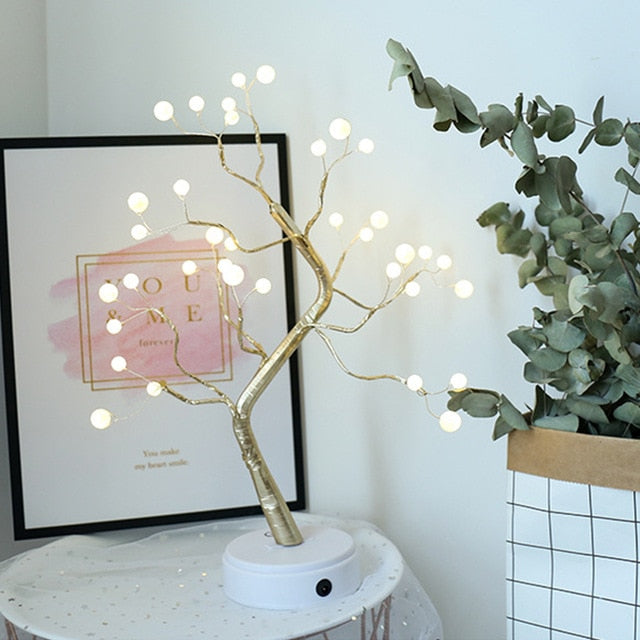 LEDS Night Light Bonsai Tree Light Gypsophila