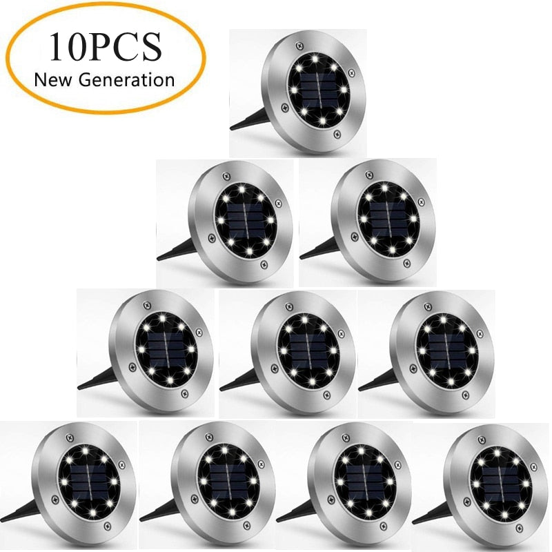 Solar Powered Ground Light Garden Landscape