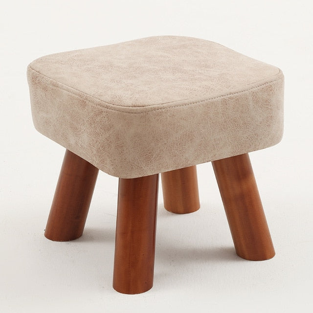 Small family stool wooden
