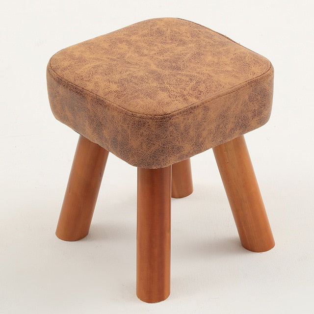 Small family stool wooden