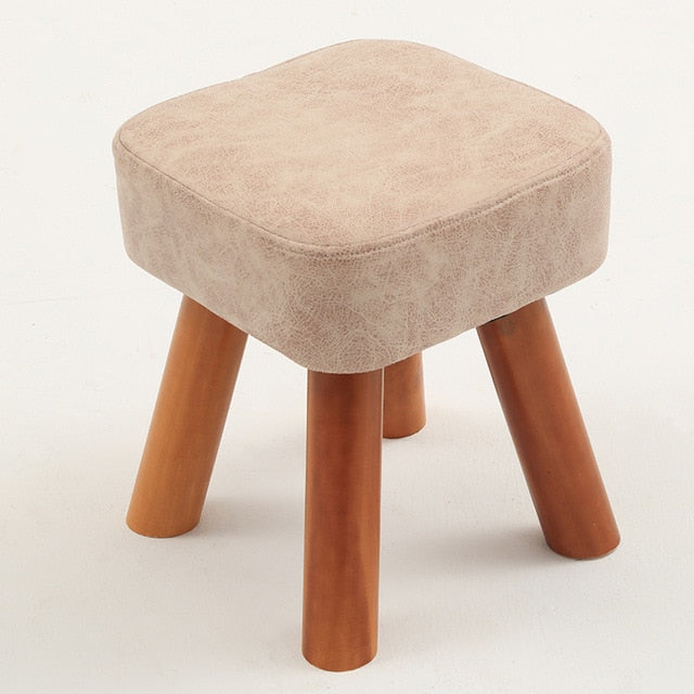Small family stool wooden