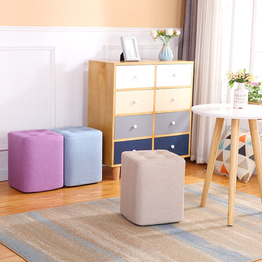 Fabric small sofa stool creative bench chair furniture foot stool
