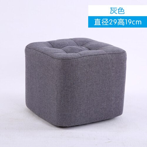 Fabric small sofa stool creative bench chair furniture foot stool