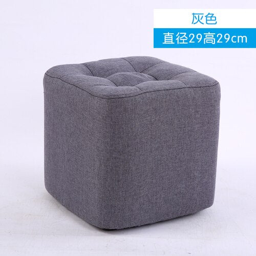 Fabric small sofa stool creative bench chair furniture foot stool