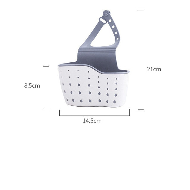 Adjustable Snap Sink Soap Sponge Holder