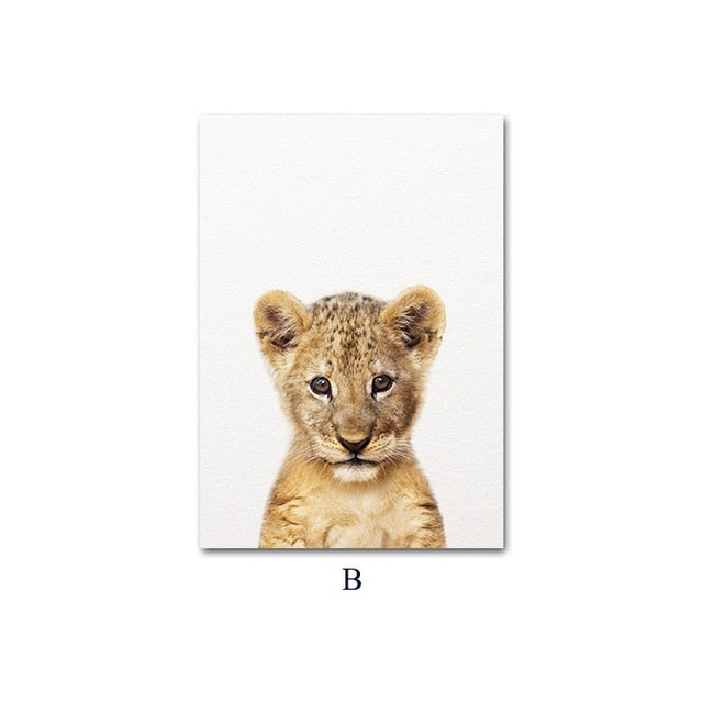 Animal Child Poster Kids Bedroom Decoration