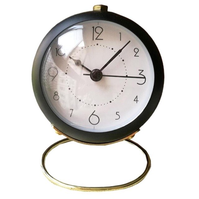 Retro Style Round Desktop Alarm Clock