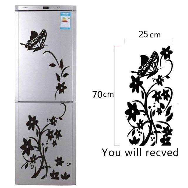 Creative Black Sticker Butterfly Decor