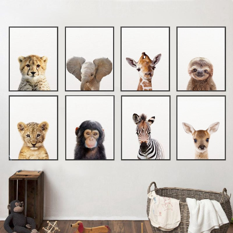 Animals Art Print Poster Wall Decor