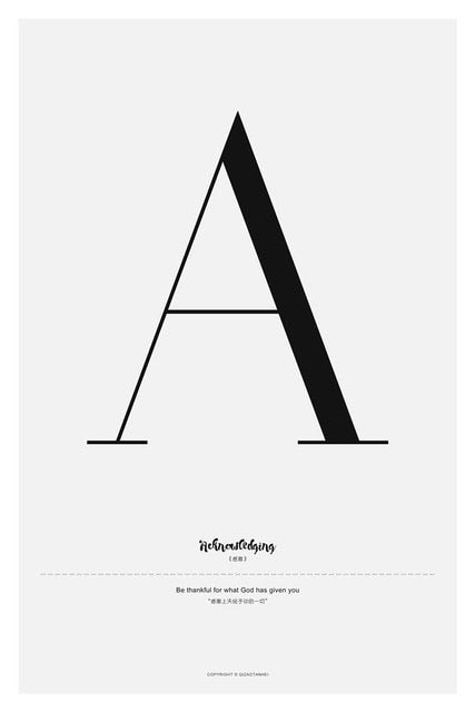 Quote Words Nordic Painting Wall Art Bedroom